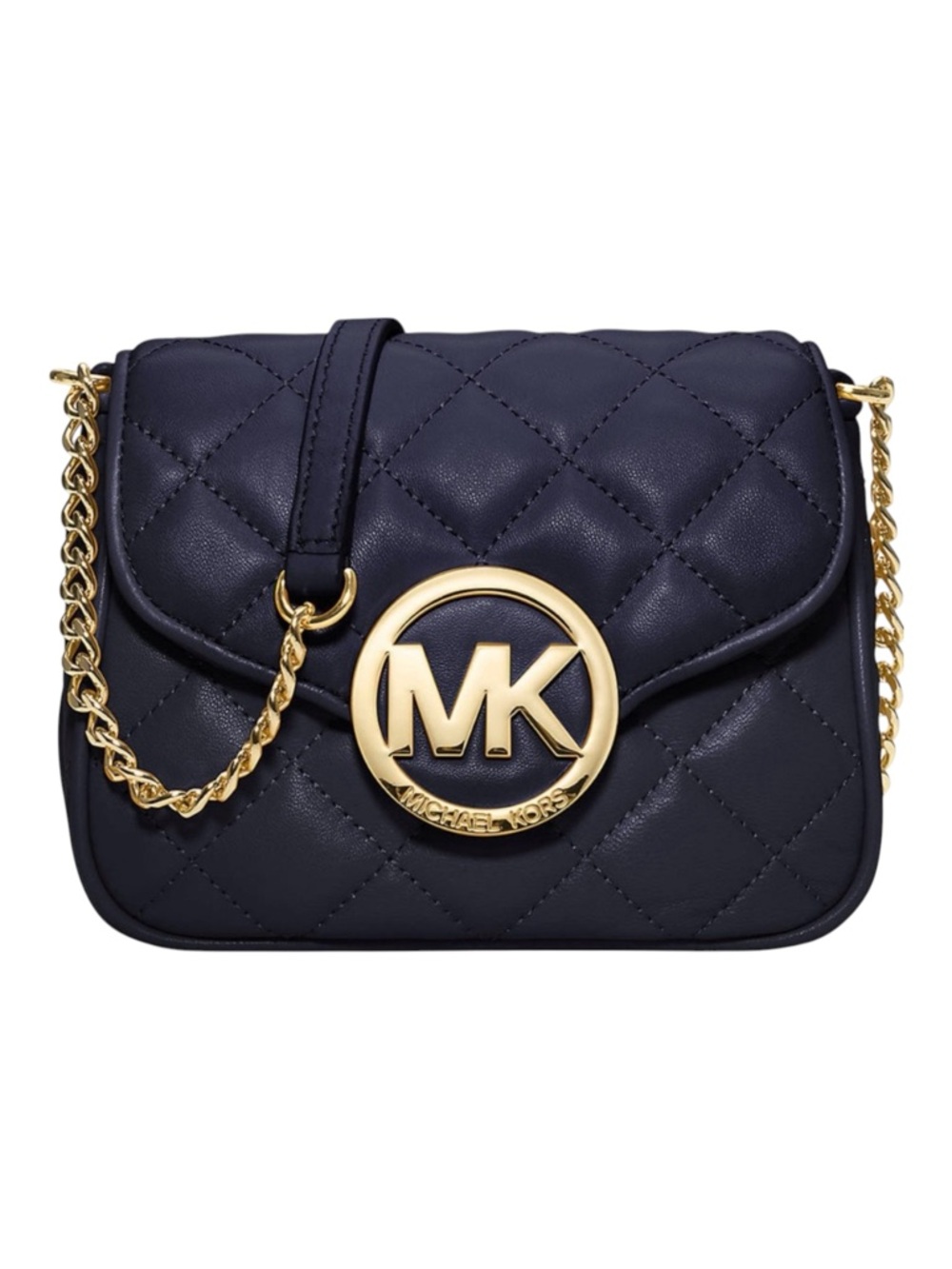 Michael Kors Fulton  Black Quilted‎ Chain Crossbody Bag | Like New Designer Bag